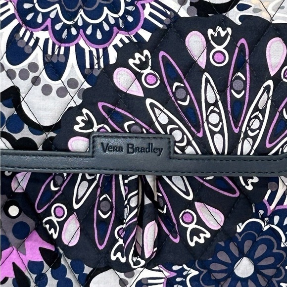 Vera Bradley Fashion Backpack Mimosa Medallion Navy/Purple/Gray NWT - Picture 4 of 11